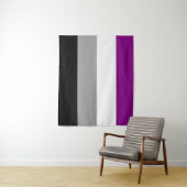 Tenture Drapeau asexué 50 x 60 (En situation)