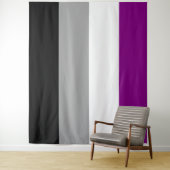 Tenture Drapeau Asexué Extra Large LGBT (En situation)