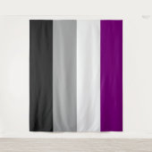 Tenture Drapeau Asexué Extra Large LGBT (Devant)