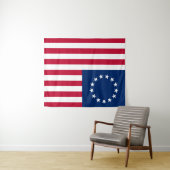 Tenture Drapeau Betsy Ross Old Glory américain (En situation (horizontale))
