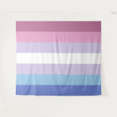 Tenture Drapeau Bigender Extra Large LGBT (Devant (Horizontal))