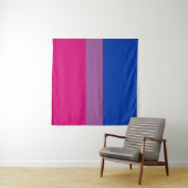 Tenture Drapeau bisexuel 57 x 57 (En situation)