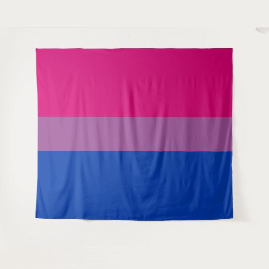 Tenture Drapeau bisexuel extra grand LGBT (Devant (Horizontal))