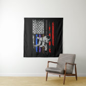 Tenture Drapeau brésilien Jiu Jitsu Classement Étoiles et  (En situation)