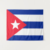 Tenture Drapeau Cuba (Devant (Horizontal))