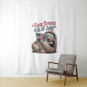 Tenture Drapeau d'accrochage du connecteur 4 juillet (En situation)