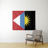 Tenture Drapeau d'Antigua-et-Barbuda (En situation (horizontale))
