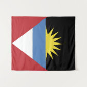 Tenture Drapeau d'Antigua-et-Barbuda (Devant (Horizontal))