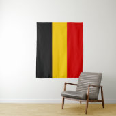 Tenture Drapeau de Belgique (En situation)