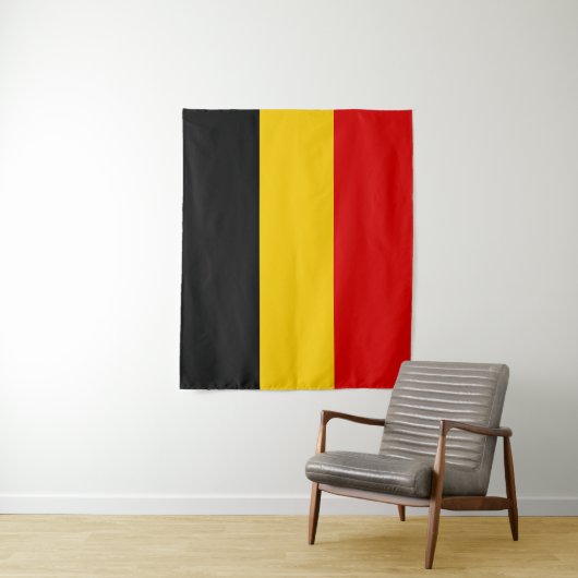 Tenture Drapeau de Belgique (En situation)