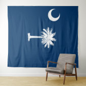 Tenture Drapeau de Caroline du Sud (En situation (horizontale))