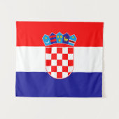 Tenture Drapeau de Croatie (Devant (Horizontal))