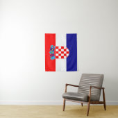 Tenture Drapeau de Croatie (En situation)