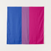 Tenture Drapeau de fierté bisexuel (Devant (Horizontal))