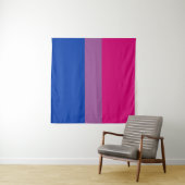 Tenture Drapeau de fierté bisexuel (En situation (horizontale))