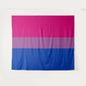 Tenture Drapeau de fierté bisexuel horizontal (Devant (Horizontal))