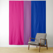 Tenture Drapeau de fierté bisexuel horizontal (En situation)