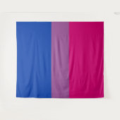 Tenture Drapeau de fierté bisexuel vertical (Devant (Horizontal))