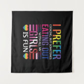 Tenture Drapeau de fierté gay bisexuel LGBTQ (Devant (Horizontal))