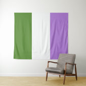 Tenture Drapeau de fierté genderqueer (En situation (horizontale))