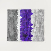 Tenture Drapeau de fierté Greygender Boho Géométrique Mod (Devant (Horizontal))