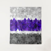 Tenture Drapeau de fierté Greygender Boho Géométrique Mod (Devant)