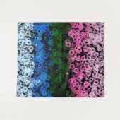 Tenture Drapeau de fierté Omniromantique Fleuris Mignon Ré (Devant (Horizontal))