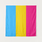 Tenture Drapeau de fierté Pansexual LGBTQ (Devant (Horizontal))