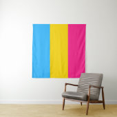 Tenture Drapeau de fierté Pansexual LGBTQ (En situation (horizontale))