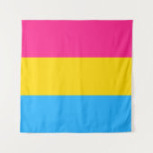Tenture Drapeau de fierté Pansexual LGBTQ (Devant)