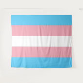 Tenture Drapeau de fierté transgenre horizontal (Devant (Horizontal))