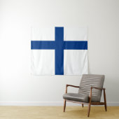 Tenture Drapeau de Finlande (En situation (horizontale))