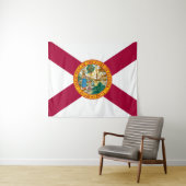 Tenture Drapeau de Floride (En situation (horizontale))