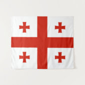 Tenture Drapeau de Géorgie (Devant (Horizontal))