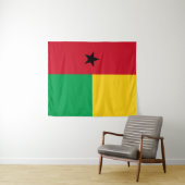 Tenture Drapeau de Guinée-Bissau (En situation (horizontale))