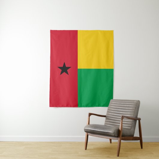 Tenture Drapeau de Guinée-Bissau (En situation)