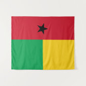 Tenture Drapeau de Guinée-Bissau (Devant (Horizontal))