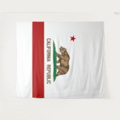 Tenture Drapeau de la Californie (Devant (Horizontal))
