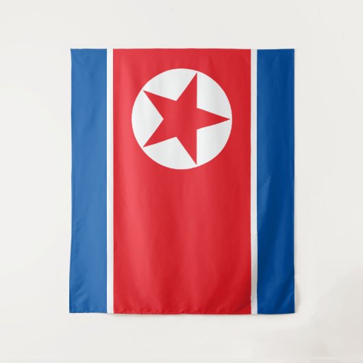Tenture Drapeau de la Corée du Nord (Devant)