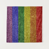 Tenture drapeau de la fierté arc-en-ciel (Devant (Horizontal))