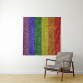 Tenture drapeau de la fierté arc-en-ciel (En situation (horizontale))