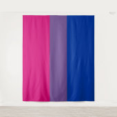 Tenture Drapeau de la fierté bisexuelle (Devant)