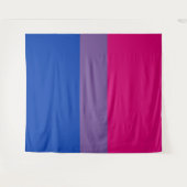 Tenture Drapeau de la fierté bisexuelle (Devant (Horizontal))