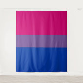Tenture Drapeau de la fierté bisexuelle (Devant)
