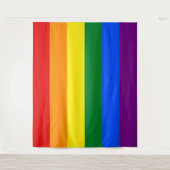 Tenture Drapeau de la fierté gay extra large LGBT (Devant)