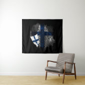 Tenture Drapeau de la Finlande (En situation (horizontale))