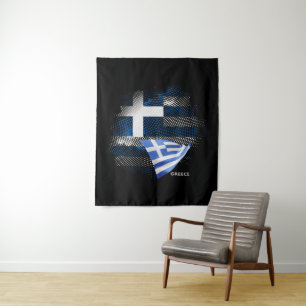 Tenture drapeau de la Grèce
