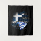 Tenture drapeau de la Grèce (Devant)