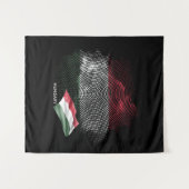 Tenture Drapeau de la Hongrie (Devant (Horizontal))