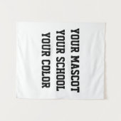 Tenture Drapeau de la maison-mère du secondaire personnali (Devant (Horizontal))